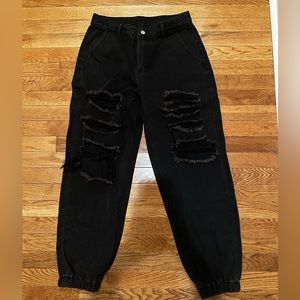 Shein ripped jogger jean